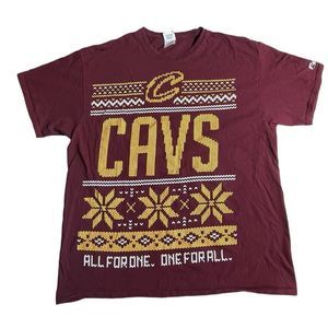 Cleveland Cavaliers Ugly Christmas T-Shirt‎ Sz XL